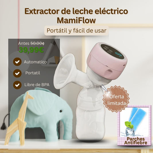 Pack Extractor de leche eléctrico MamiFlow + 6 Parche antifiebre